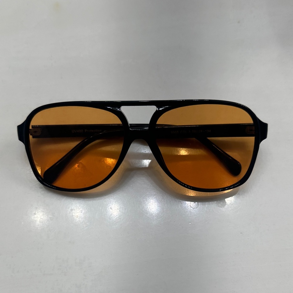 Stylish Black and Orange Sunglasses